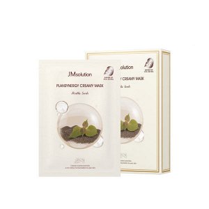 JM SOLUTION PLANSYNERGY CREAMY MASK PERILLA SEEDS 30ml*10еа Тканевая маска с экстрактом семян периллы 30мл*10шт