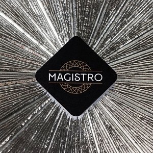 Тарелка стеклянная десертная Magistro «Иней. Серебро», 20,5x1,5 см, цвет серебряный