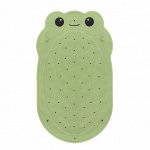 Антискользящий резиновый коврик для ванны Лягушка (45х76см). Цвет зеленый