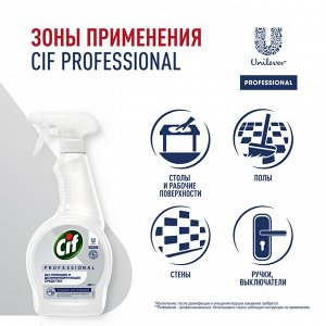 NEW ! Cif Proessional СИФ моющее средство 500мл 2в1 Дезинфицирующее и моющее