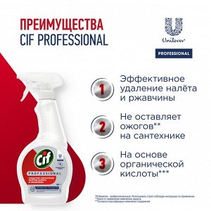 NEW ! Cif Proessional СИФ Средство кислотное против ржавчины и налета 500мл