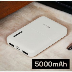 Повербанк (Powerbank) портативное зарядное устройство Intro ZX50 5000mAh белый