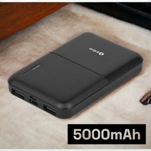 Повербанк (Powerbank) портативное зарядное устройство Intro ZX50 5000mAh черный