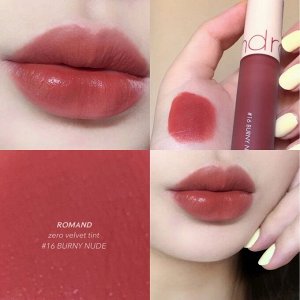Нежный бархатный тинт для губ Zero Velvet Tint, №16 Burny Nude
