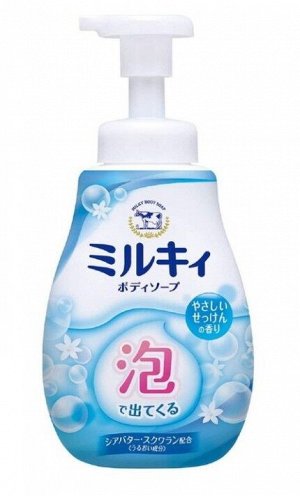 Мыло жидкое для тела COW BRAND пенное "Milky" аромат мыла, 600мл, 1/12
