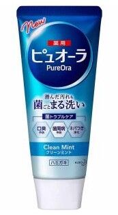 Зубная паста КAO "Medicinal PureOraCleanMint"BIGантиб проф кариеса гингив освеж мята туба 170г 1/48