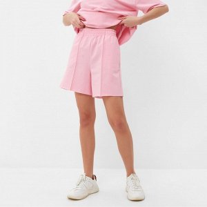Комплект женский (футболка, шорты) MINAKU: Casual Collection, светло-розовый