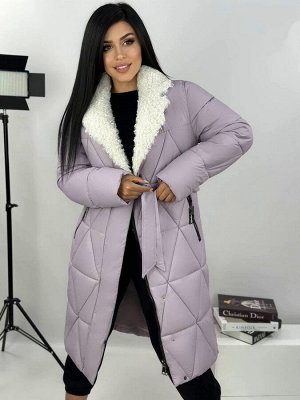 Пальто зимнее женское большого размера
