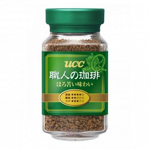 Кофе растворимый UCC BITTER (зеленый) 90гр, с/б 1*12