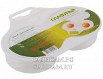 Контейнер д/продукт СВЧ ГЛАЗУНЬЯ для приготовления 2х яиц (Полимербыт) 254376 (50)