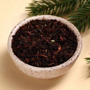 Чай новогодний чёрный «Поздравин ультра», вкус: мята, 20 г.