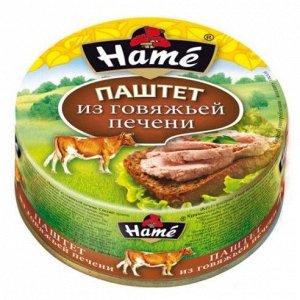 Паштет "Хаме" 100г с говяжьей печенью