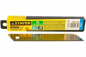 Лезвия Stayer Profi сегментир д/ножа 18 мм 10 шт