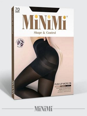 MiNiMi PUSH UP MICRO 70 Колготки женские матовые эластичные из мягкой микрофибры с Push Up эффектом