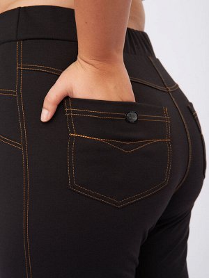 Брюки из плотного трикотажа ZBB13506BLK01