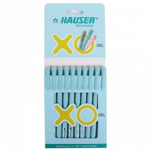 Ручка гелевая синяя XO корпус матовый ассорти HAUSER