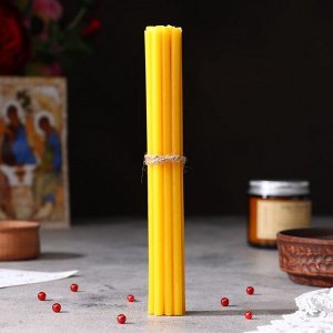 Набор свечей церковных "Храм Христа" для домашней молитвы, парафин, 12 шт