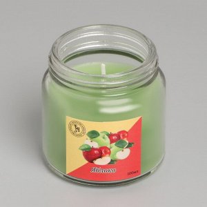 Свеча  ароматическая в стекле 6,3см, 100мл, яблоко