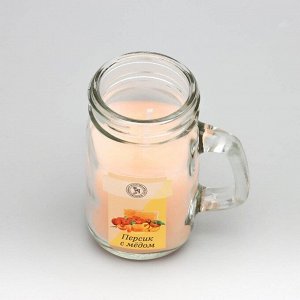 Свеча ароматическая в банке "Персик с медом", 7,2 х 8,5 см, 190 г