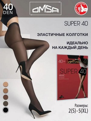 OMSA SUPER 40 колготки женские эластичные с шортиками и комфортными швами