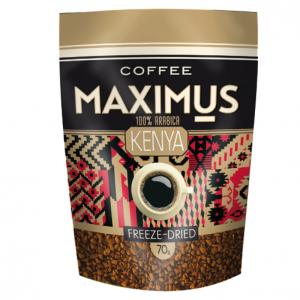 Кофе Kenia ТМ "Максимус" freeze-dried Арабика 70 гр м/у 1*40