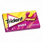 Жевательная резинка со вкусом малина лимон TRIDENT MAX  27 гр