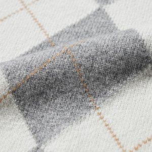 UNIQLO — премиальный свитер с круглым вырезом из овечьей шерсти - 02 LIGHT GRAY