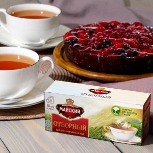 Чай черный МАЙСКИЙ &quot;Отборный&quot; байховый 25 пакетиков
