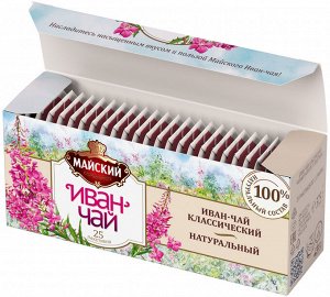 Чайный напиток Майский "Иван-чай Классический" травяной 25 пакетиков