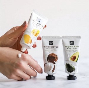 Крем для рук с маслом ши и кокосом FarmStay Tropical Fruit Hand Cream Coconut & Shea Butter