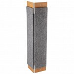 Когтеточка угловая ковролиновая 50*24 см с люверсом