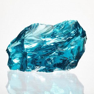 Стеклянный камень (эрклез) "Рецепты Дедушки Никиты", фр 20-70 мм, Драгоценный синий, 5 кг