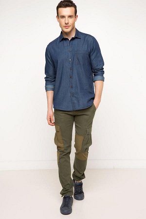 Рубашка / сорочка мужская джинсовая