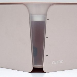 Фонтанчик для животных Carno, 2 л, с датчиком воды и фильтром, 18х16 см 2 л, розовый