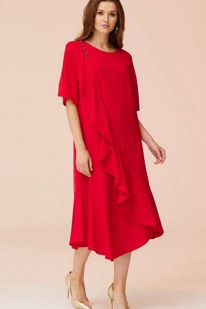 Платье Цвет: красный
Сезон: Демисезон
Коллекция: Весна
Стиль: На каждый день
Материал: текстиль
Комплектация: Платье
Состав: полиэстер 100%

Платье
Силуэт: свободный
Тип ткани: плательная (французск