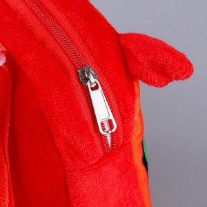Рюкзак детский круглый «Красный дракончик», 18 см