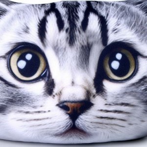 Антистресс-подушка «Серый кот»