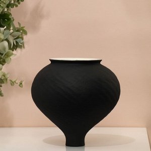 СИМА-ЛЕНД Декоративная ваза «Лаура», цвет чёрный