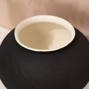 СИМА-ЛЕНД Декоративная ваза «Лаура», цвет чёрный