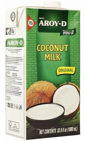 Кокосовое молоко AROY-D , 1л. Tetra Pak
