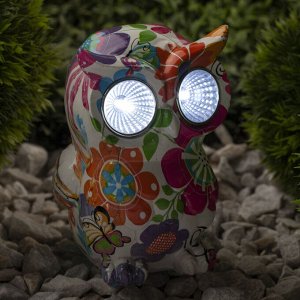 Светильник садовый Птица на солнечной батарее, полистоун, 15 см ERAFYS01-04