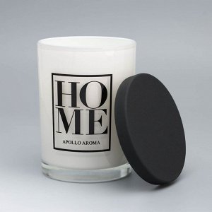 Свеча ароматическая в стакане "Home", Бай Байхэ, белая, 8х10,5 см
