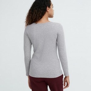 UNIQLO Heattech - очень теплый термо-лонгслив - 03 GRAY