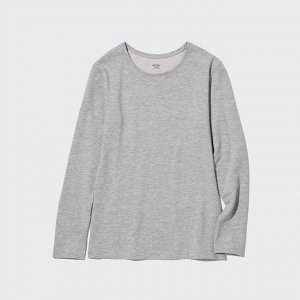 UNIQLO Heattech - очень теплый термо-лонгслив - 03 GRAY