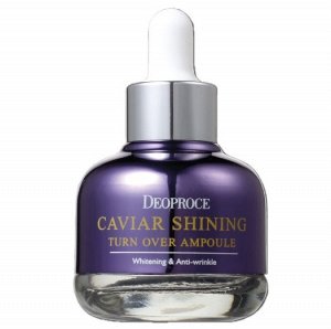 Антивозрастная сыворотка с экстрактом икры для сияния кожи DEOPROCE Caviar Shining Turn Over Ampoule, 30мл