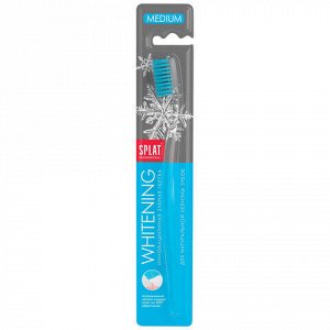 Зубная щетка средней жесткости SPLAT PROFESSIONAL "WHITENING", безопасное отбеливание, 111.14073.0101