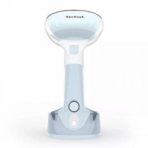 Отпариватель ручной TEFAL DT3041E1, 1300 Вт, пар 20 г/мин, резервуар 0.12 л, 1 режим, белый/голубой, 1830008776
