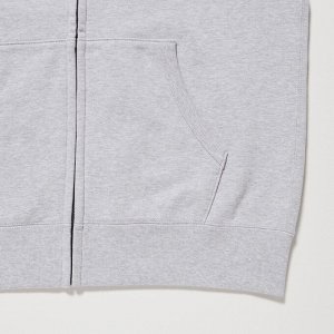 UNIQLO - теплое стильное худи - 05 GRAY