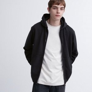 UNIQLO - теплое стильное худи - 09 BLACK