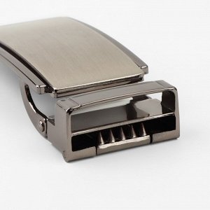 Пряжка для ремня, автоматическая, 7,8 x 3,5 см, цвет чёрный никель